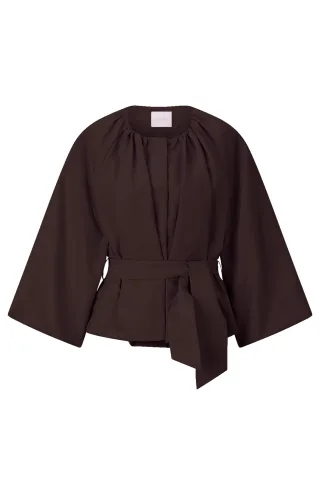Rich & Royal - Balloon Shape Jacket chocolate torte - Gr. - 36