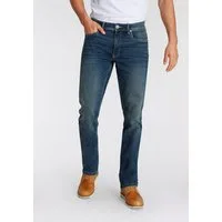 AJC Straight-Jeans gerade geschnitten, Used-Look-Waschung, niedrige Leibhöhe