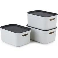 ROTHO Aufbewahrungsbox Jive Dekobox 3er-Set Aufbewahrungskorb 5l (Aufbewahrungsset, 3er-Set)