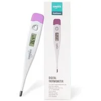 EUROPAPA Fieberthermometer Digitales Fieberthermometer für Babys, 1-tlg., Kinder und Erwachsene, Thermometer für oral, axillar oder rektal, wasserdicht mit Fieberalarm