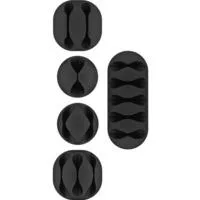 Kabel Management Set, Kabelführung schwarz, 5er-Set