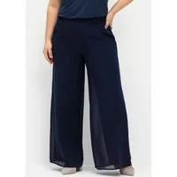 Sheego Jerseyhose Schlupfhose normal mit Chiffon im Lagenlook, gefüttert
