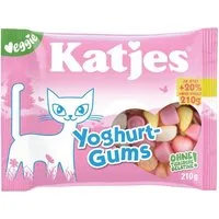 KATJES Süßigkeit Yoghurt Gums, Fruchtgummi vegetarisch, 210 g
