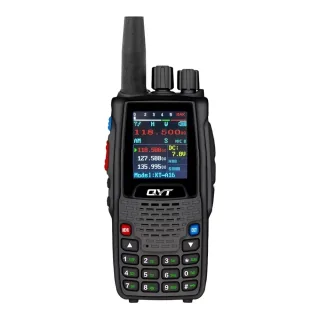 QYT KT-A16 Airband Handheld Radio 6W High Power 118-136MHz Walkie Talkie 200 Channels 10 NOAA Channels VHF VOXs Long Bat