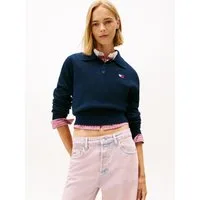 Tommy Jeans Strickpullover TJW FLUFFY POLO SWEATER