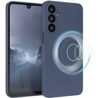 EAZY CASE Handyhülle für Samsung Galaxy A16 Hülle Silikon 6,7 Zoll, Softcase mit MagSafe mattierte Silikonhülle Back Cover Petrol