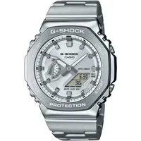 CASIO G-SHOCK Chronograph GM-2110D-7AER, Quarzuhr Armbanduhr,Herren,digital,bis 20bar wasserd.,Edelstahlarmband