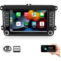 ESSGOO 7" Android 15 Für VW GOLF 5 6 Touran Polo Passat Caddy Seat Skoda EOS Autoradio (RDS, FM, DAB+ (optional), 2 DIN Carplay Android Auto Bluetooth EQ USB GPS Navi WIFI Touchscreen)