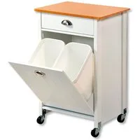 KESPER® Küchenwagen Rollwagen inkl. Abfalleimer, (1 St), Abfalleimer entnehmbar