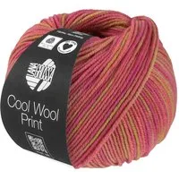 LANA GROSSA COOL WOOL PRINT Häkelwolle, 160 m (pflegeleichtes Strickgarn aus extrafeiner Merinowolle), 50 g