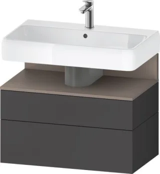 Duravit Qatego Waschtischunterbau wandhängend Graphit Matt 790x470x590 mm - QA4394043490000 QA4394043490000