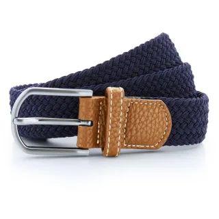 Asquith & Fox Herren Gewebter Braid Stretchgürtel (Marineblau)