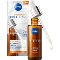 Nivea Anti-Falten-Serum CELLULAR EXPERT FILLER VITAMIN C RADIANCE SERUM, feuchtigkeitsspendend, pflegend, glättend