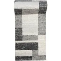 Mazovia Läufer Läufer Flurläufer Modern für Vorzimmer, Küche - Grau, 80 x 100 cm, Kurzflor, Meterware, Höhe 10 mm