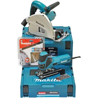 Makita Sägen-Set - Stich- und Tauchsäge (4351FCT + SP6000) - MEU029J