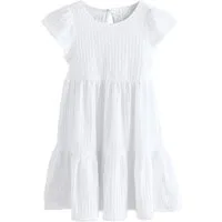 Next Jerseykleid Kleid in Knitteroptik mit Engelsärmeln (1-tlg)