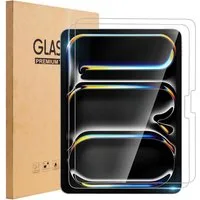 SmartUP Displayschutzglas 2X Schutzglas für iPad Pro 11 Zoll (2024/M4) Panzerfolie Display Full für iPad Pro 11" (2024/M4)