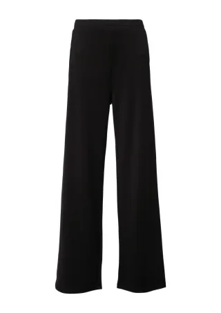 s.Oliver Red Label - Hose aus Viskosemix mit Wide Leg schwarz - Gr. - 34