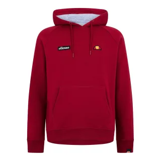 Ellesse - Kapuzenpullover für Herren, Regulär, Raglanärmel (Burgunderrot)