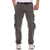 Jet Lag Cargohose Bikerhose mit vielen Taschen Straight Fit