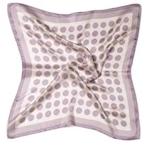 MayTree Seidentuch quadratisch,grosse Punkte 53x53 cm, Nickituch, Bandana-Schal, (Stück), 100% Seide