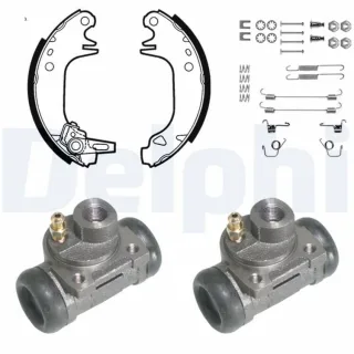 Delphi Bremsbacken vormontiert hinten Citroen Ax Saxo Peugeot 106 309