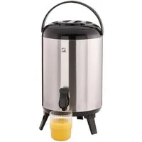 APS Getränkespender Iso-Dispenser, Edelstahl, für heiße und kalte Getränke, 9,5 Liter