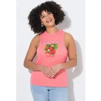 Angel of Style Longtop Ripptop Slim Fit Rippjersey Erdbeer-Motiv