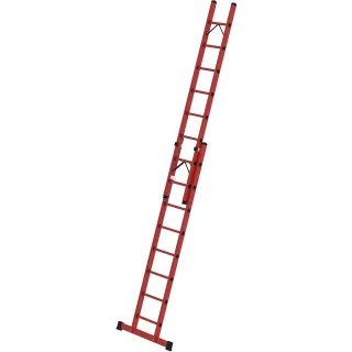 Munk Sprossen-Schiebeleiter 2-teilig GFK mit Standard-Traverse - 036608