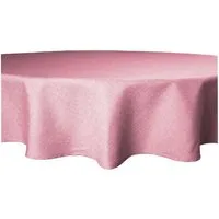 Haus und Deko Tischdecke Tischdecke rund 220 cm Ø beschichtet Leinenoptik wasserabweisend Lotus (1-tlg)