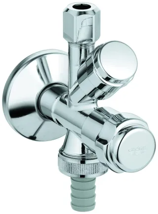 GROHE WAS-Kombieckventil 41073 Design-Gr. DN15 mit RV chrom 41073000