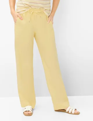 Brax Damen Marlenehose Style FARINA BUTTERCUP, hellgelb, Gr. 36