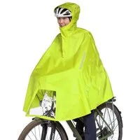 TATONKA® Regenponcho Bike Poncho - Wasserdichter Fahrrad-Cape mit Kapuze und Sichtfenster In mehreren Größen verfügbar
