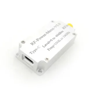 100K-10GHZ USB RF Power Meter V5 USB Communication Data Export Power Detector Amplitude Measurement Software for Ham Rad