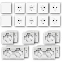 McPower Set "Standard-20" SHALLOW weiß, 20-teilig Unterputzschalter