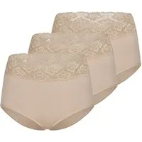Nina Von C. Taillenslip 3er Pack Slipboutique (Spar-Set, 3-St) Taillen Slip - Blickdicht - Mit transparentem Spitzenbund