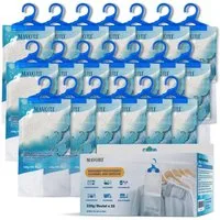 MAVORI Granulat-Luftentfeuchter, Luftentfeuchter für Schränke und Räume, im 5er - 30er Set, XL Luftentfeuchterbeutel zum Aufhängen mit 500 ml Fassungsvermögen