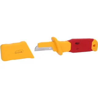 KS Tools Kabelmesser mit Schutzisolierung und gerader Klinge, 200mm - 117.5602