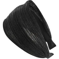 axy Haarreif Breiter Haarreif mit auffallenden Glitzerfäden in Tuchoptik, Damen Breiter Haarreif mit Glitzerfäden Haarband Haarreifen