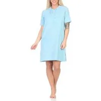 Normann Nachthemd Normann Damen Frottee kurzarm Nachthemd – ideal auch als Beachwear