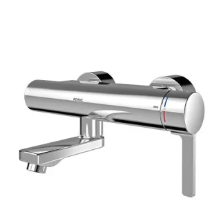KWC Aquarotter Thermostat-Wandbatterie, F5, EHM, Schwenkauslauf, 155 mm, Hygieneoption, 2030066483 2030066483