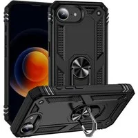 CoolGadget Handyhülle Armor Shield Case für iPhone 17e / iPhone 16e 6,1 Zoll, Outdoor Cover mit Magnet Ringhalterung Handy Hülle für iPhone 16e