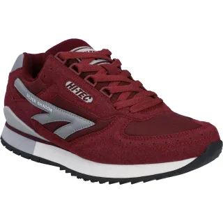 Hi-Tec Silver Shadow PU Wildleder/Polyester Herren Schnürschuhe in Kirsche