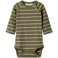 Lil' Atelier Langarmbody NBMKAIL LS SLIM BODY LIL NOOS Baumwollmischung