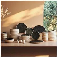 Karaca Geschirr-Set Earth Collection Galactic 55-teiliges Geschirrset für 12 Person, 12 Personen, Steinzeug