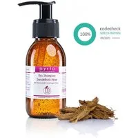 myrto Naturkosmetik Kopfhaut-Pflegeshampoo Bio Shampoo Sandelholz Hirse - bei Haarausfall & brüchigem Haar mit, Milliacin & Klettenwurzel  für mehr Haarwachstum & gesunde Kopfhaut