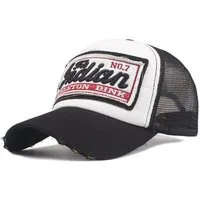 Sporty Trucker Cap Indian Vintage Distressed Trucker Mesh Baseballcap im vintage used Look