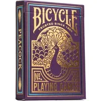 Cartamundi Spiel Bicycle® Kartendeck - Purple Peacock, Kartenspiel, mit einzigartigem Air-Cushion®-Finish