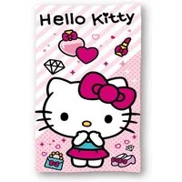 Hello Kitty Strandtücher Hello Kitty Strandtuch Kinder Badetuch 70x140 cm Rosa