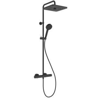 Ideal Standard Duschsystem Ceratherm T25+ Kopfbrause eckig 8l/min Silk Black, A8488XG A8488XG